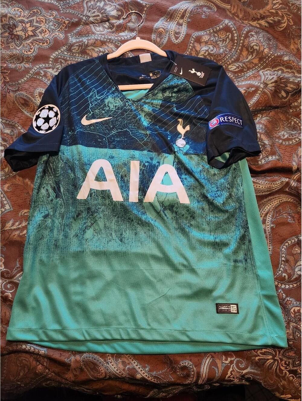 BNWT Tottenham Hotspur FC 2018/2019 UCL England Away Soccer Jersey Size M
